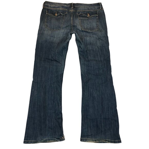 Banana Republic Women Bootcut Jeans Size 32/14 Blue Denim Medium Wash Casual Y2K - Picture 2 of 12